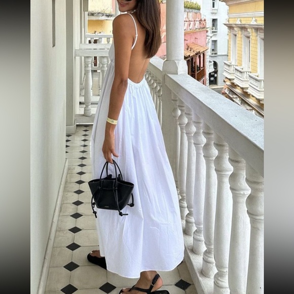 Commense NWT White Backless Maxi Dress - Picture 1 of 5
